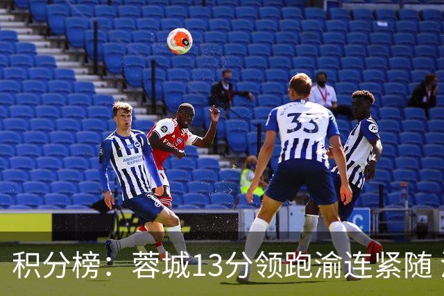积分榜：蓉城13分领跑渝连紧随 津门虎三镇赢球仍处降级区
